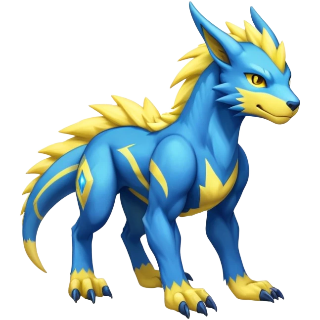 Manectric-Lucio-Draco-Fakémon-hybrid-creature (full body), 4 legs emoji
