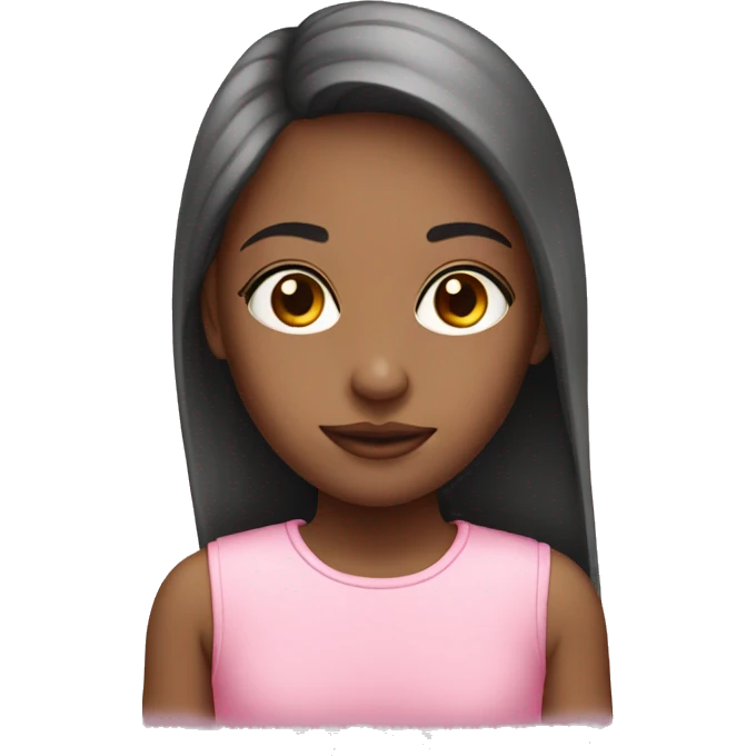 girl with glass pink emoji
