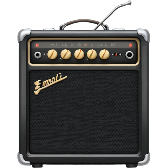 electric guitar amplifier emoji