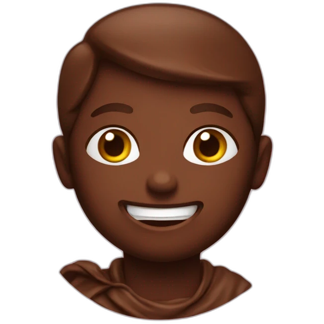 une personne qui mange du chocolat emoji