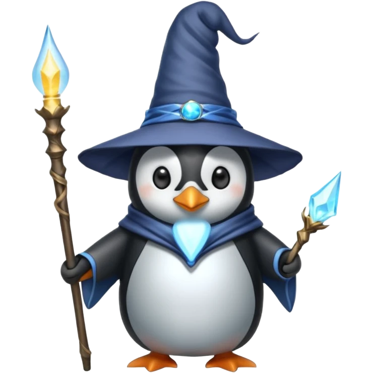 Penguin Wizard emoji