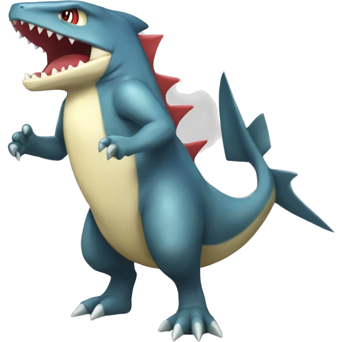 Sharpedo-Charmeleon-Gible-Larvitar-Fakémon Full Body emoji
