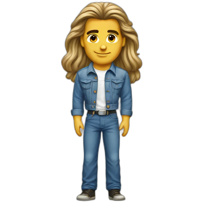fabio in the 80s emoji