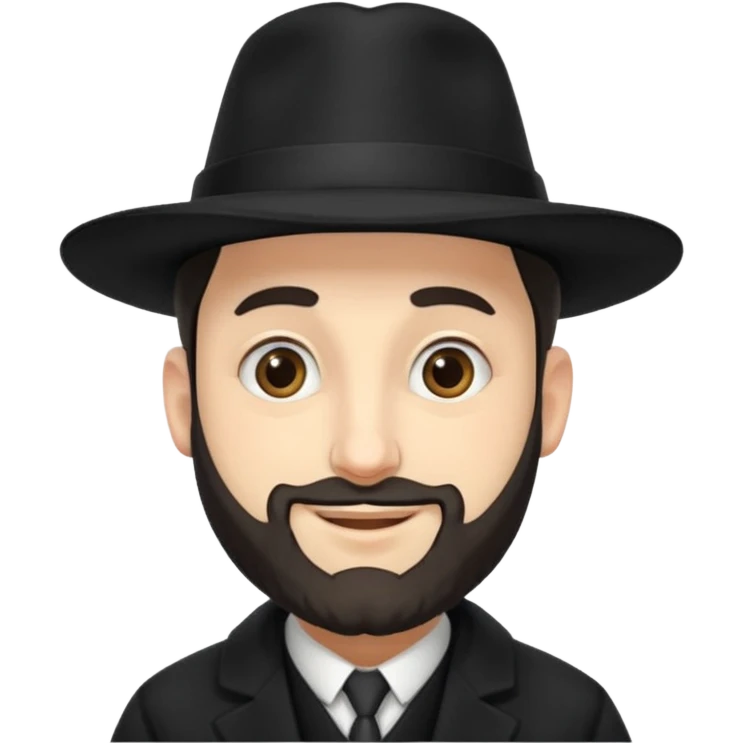 orthodox jewish rabbi smirking emoji