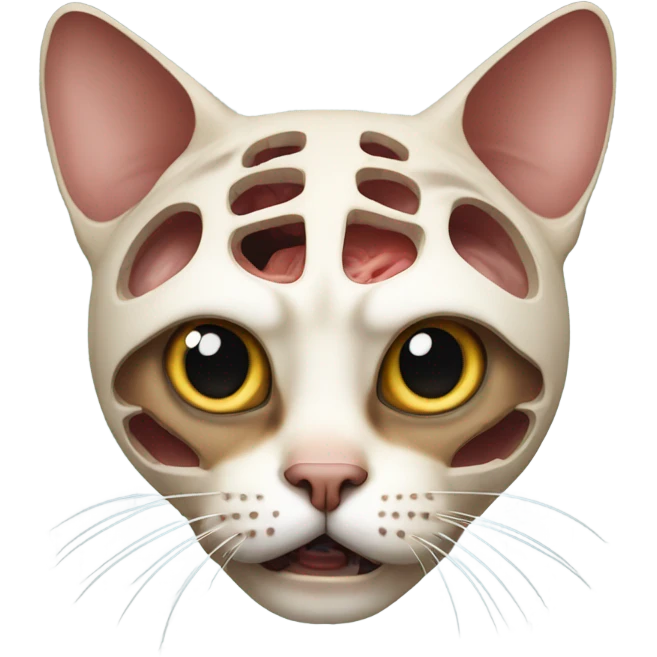 Cross section of a cat  emoji
