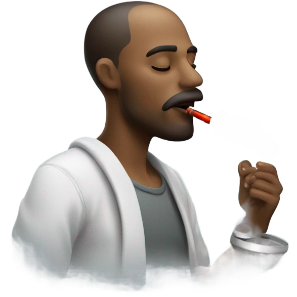Man smoking sugar  emoji