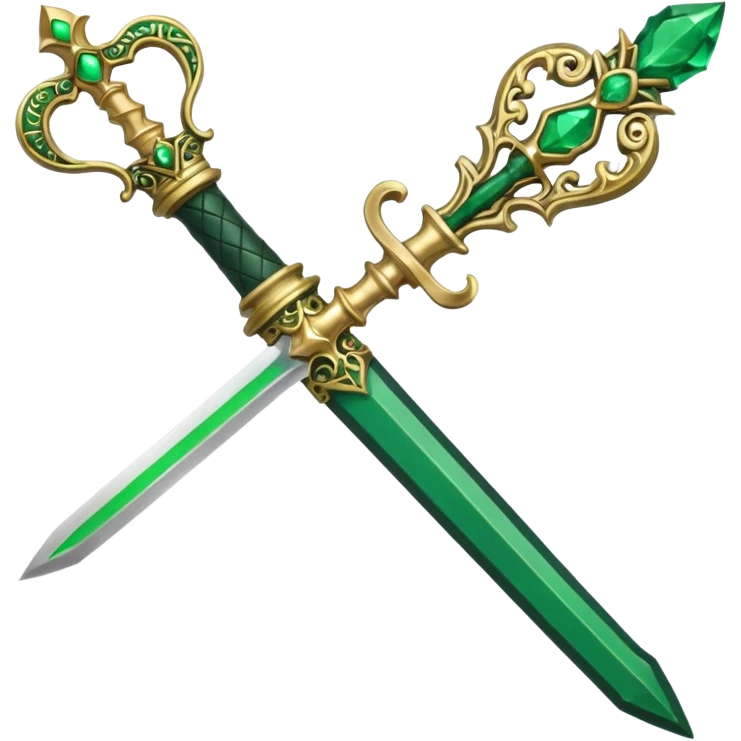 green/poison dagger emoji