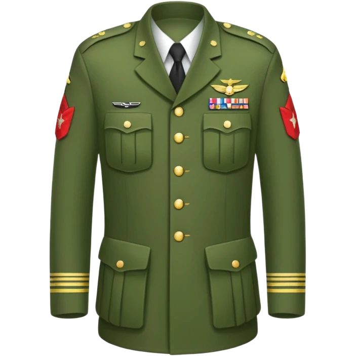 a military uniform emoji