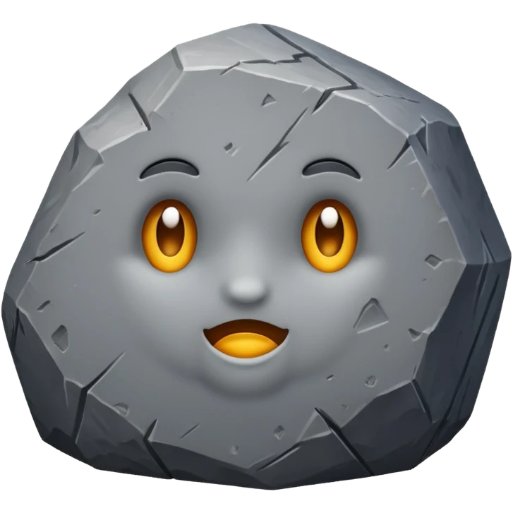 The rock  emoji
