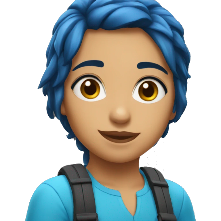 Uma joaninha azul emoji