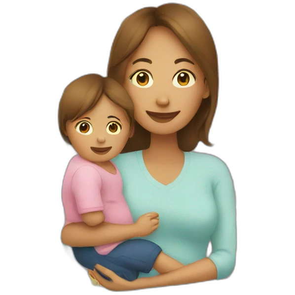 Mom and baby emoji