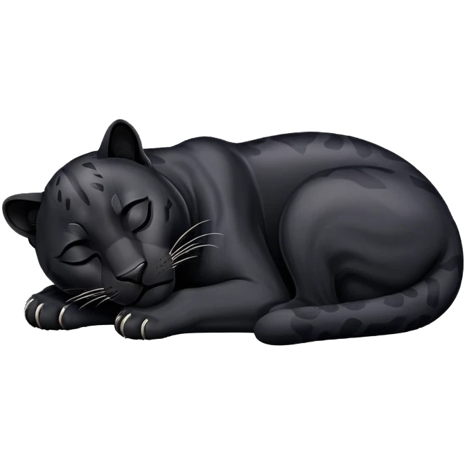 Black Panther sleeping emoji