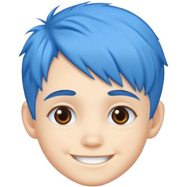 blue haired kid emoji