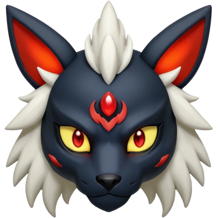 Handsome cool badass edgy Absol-Litten-Umbreon-Giratina-Yveltal-Pokémon-Fakémon-fusion-hybrid-creature emoji