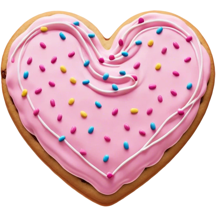Cookie heart twins  emoji