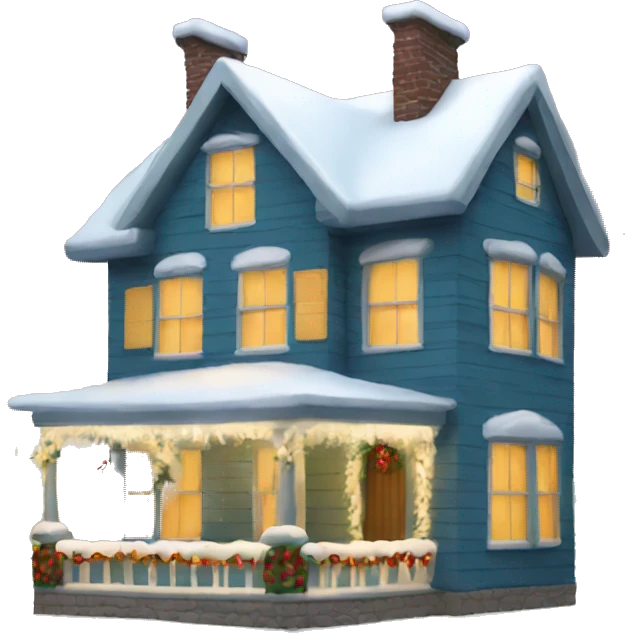 Christmas house emoji