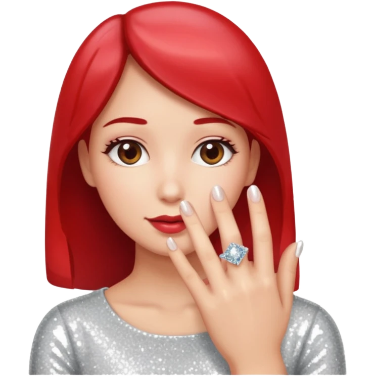 glitter rubi married ring emoji