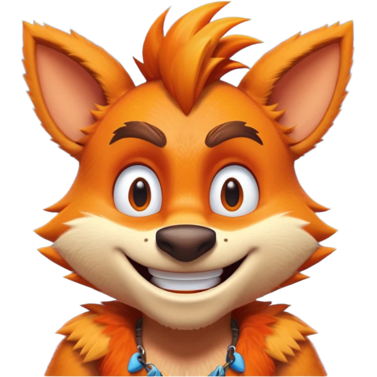 friendly crash bandicoot emoji