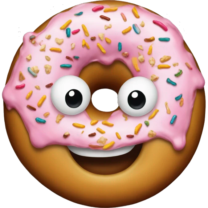 donutlu simitli klavye emoji