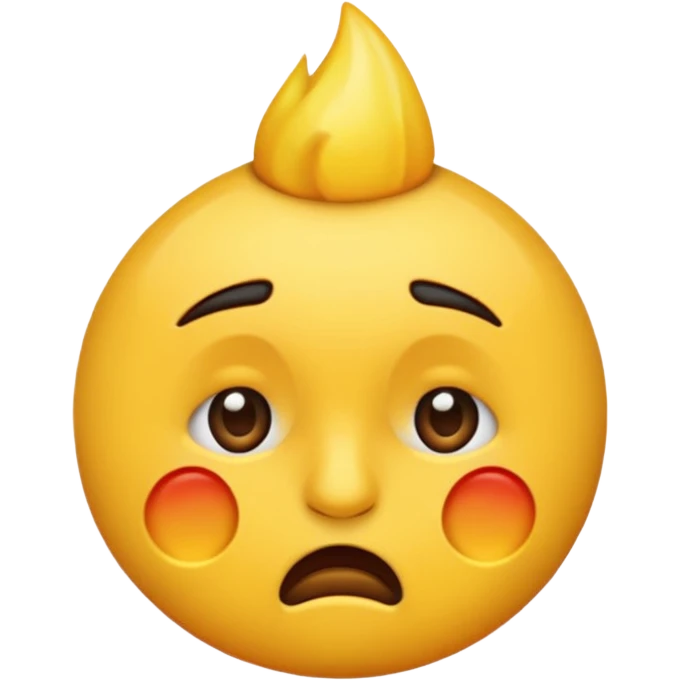 upset but still celebrating  emoji