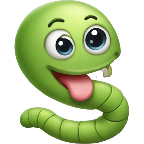 Baby worm emoji