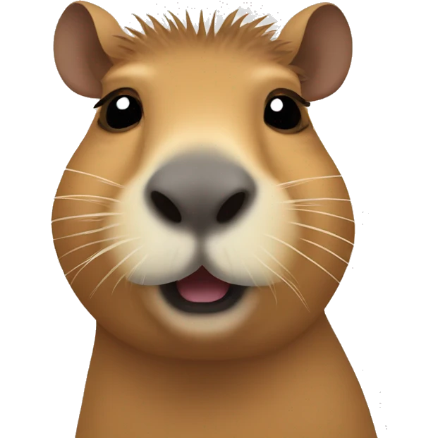 Capybara with mustache  emoji