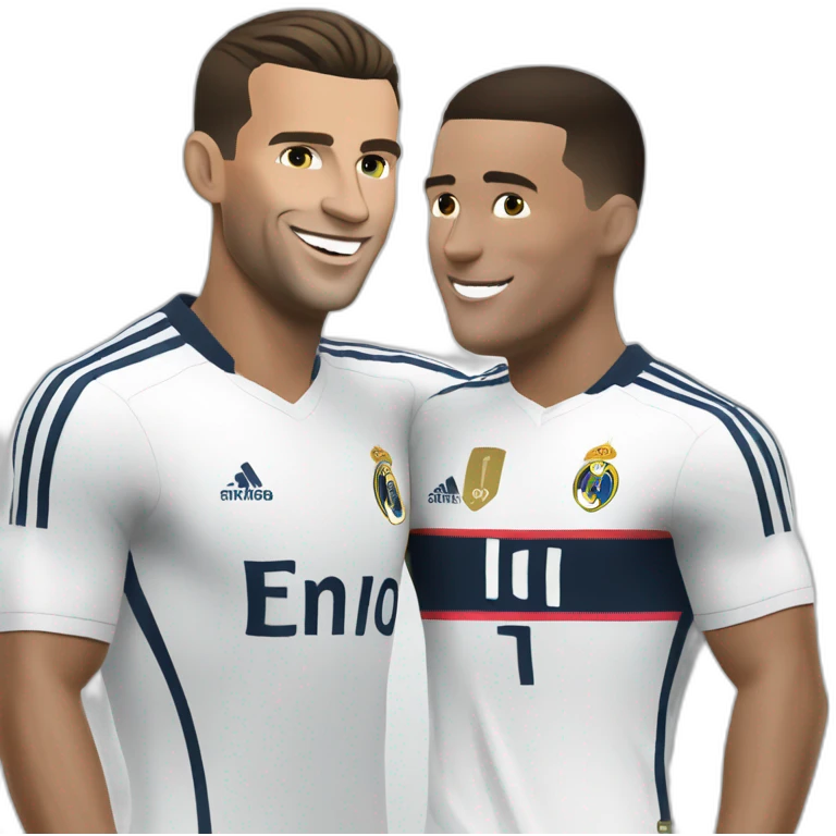 Macron avec ronaldo emoji