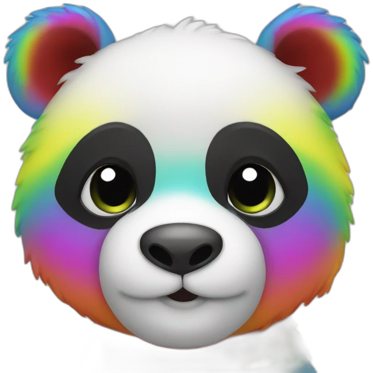Rainbow panda  emoji