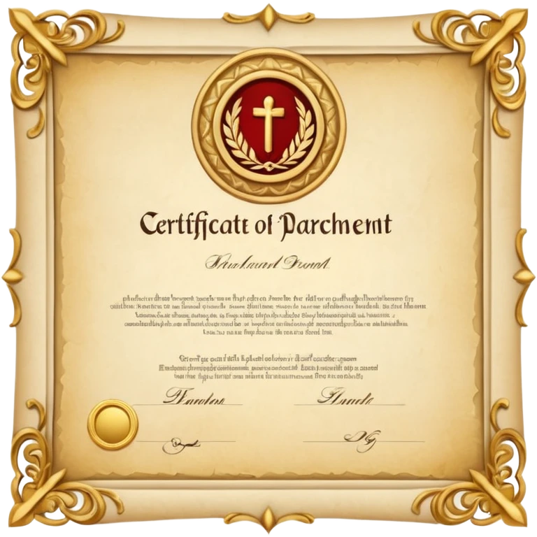 certificate emoji