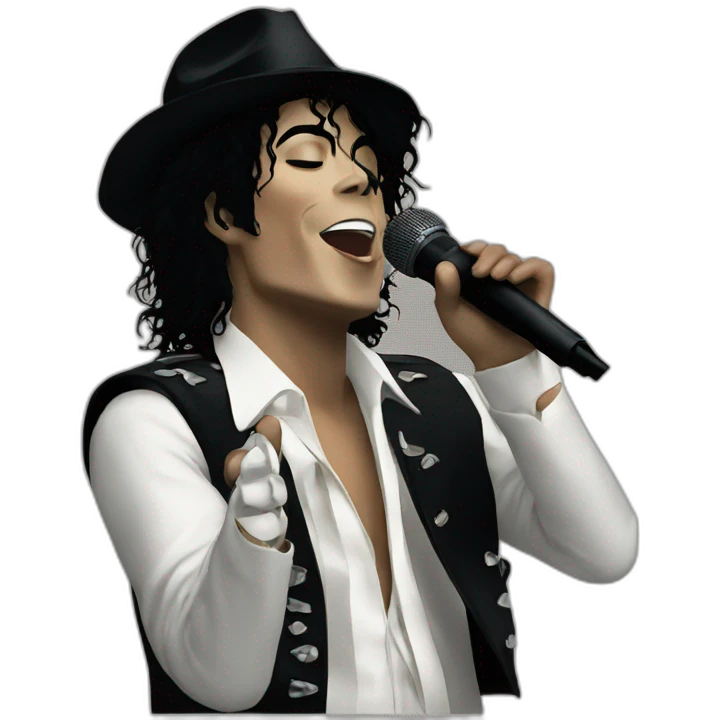 michael jackson singing emoji