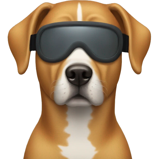 A dog with a ski mask on  emoji
