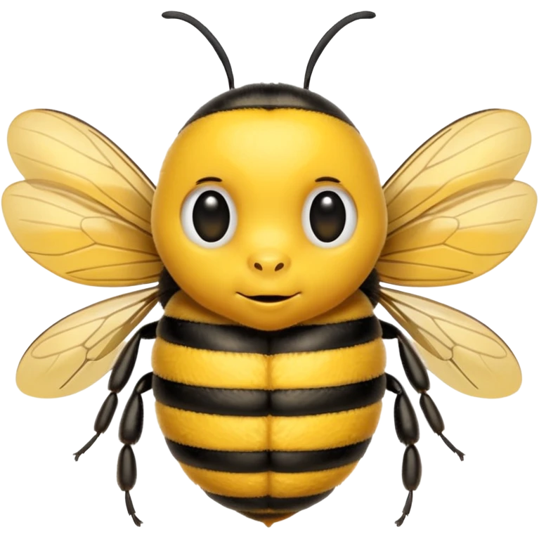 Tired bee emoji