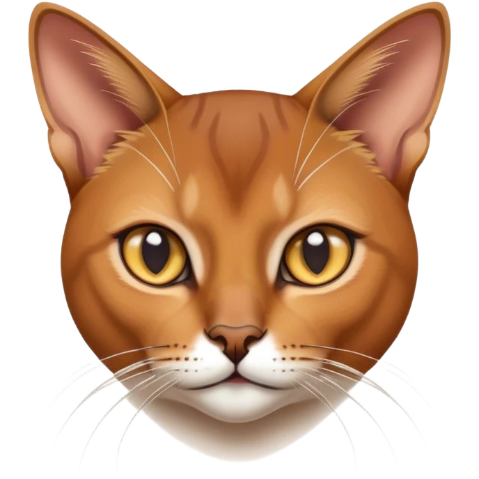 Abyssinian cat, athletic and agile emoji