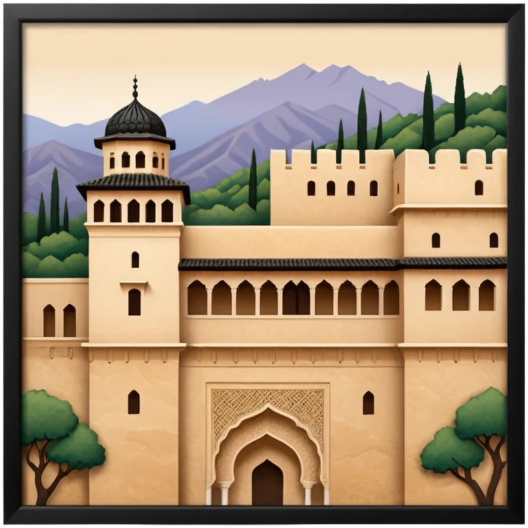 The alambra of granada, spain  emoji