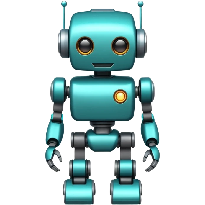 Teal robot chatgpt emoji