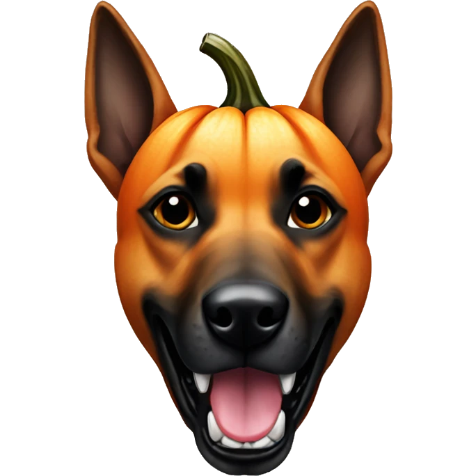 malinois halloween pumpkin emoji