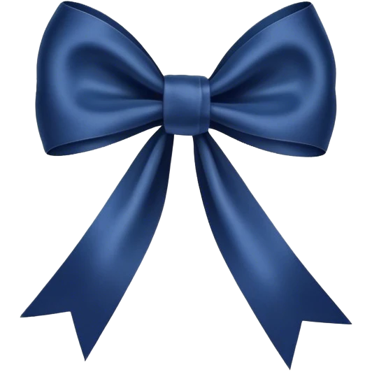 Navy blue bow  emoji