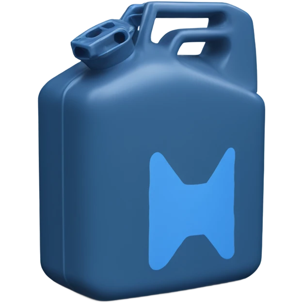 Blue plastic Jerry can emoji