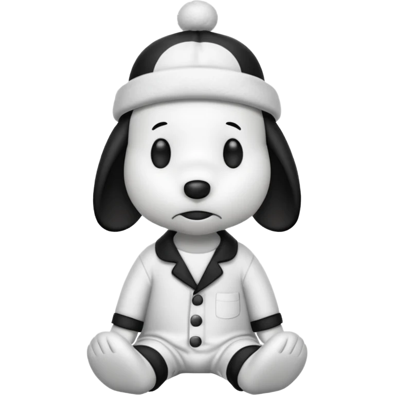 snoopy con gorrito de pijama emoji