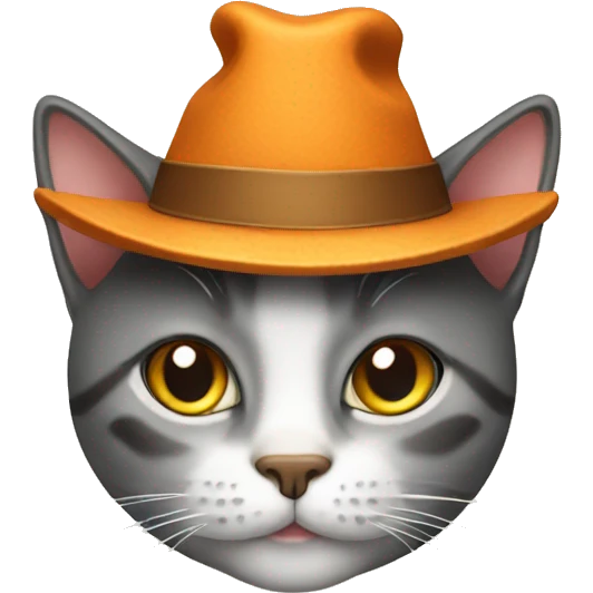 Cat With hat  emoji