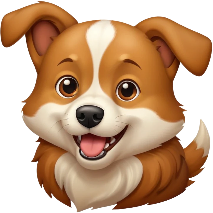 Dog barking emoji