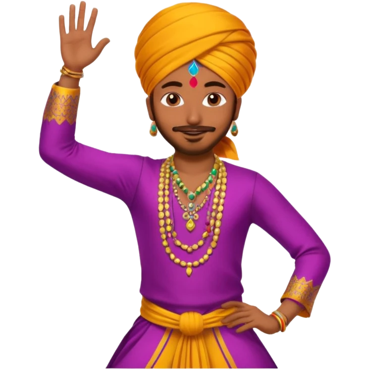 bhangra dancer emoji