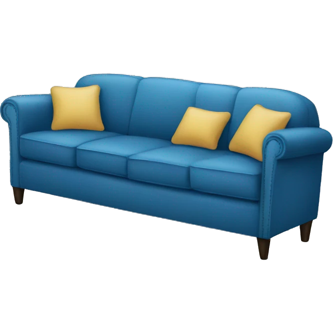 blue couch chair emoji