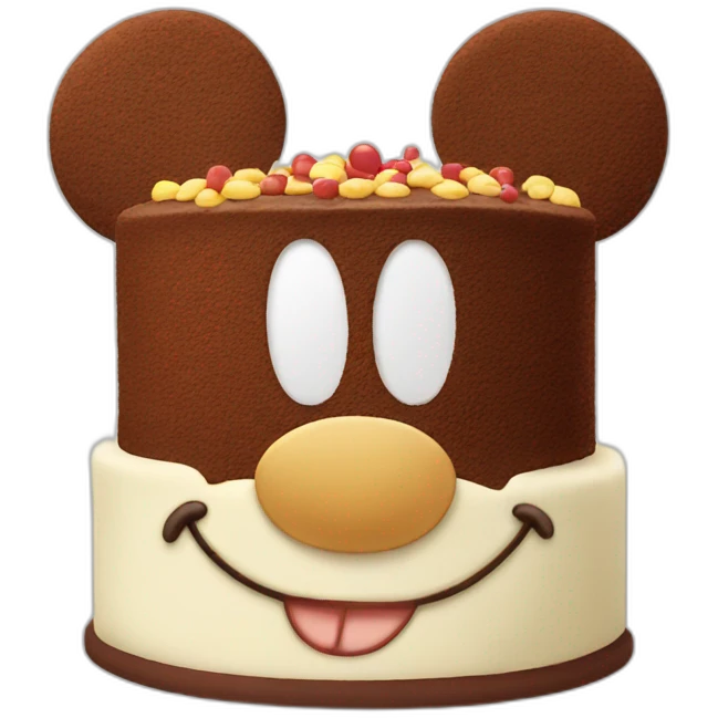 Mickey mouse cake emoji