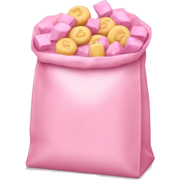Light pink sweet bag emoji
