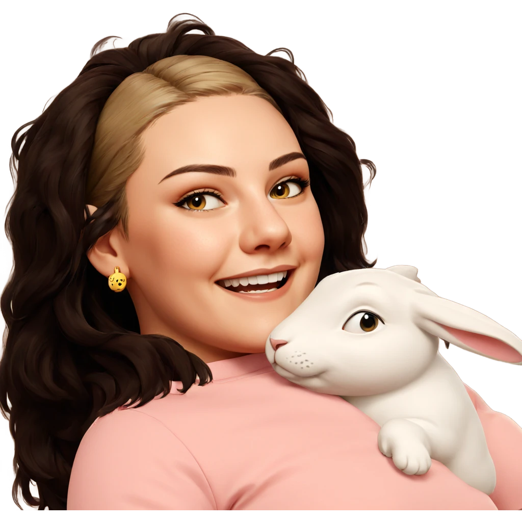 girl with rabbit earrings emoji