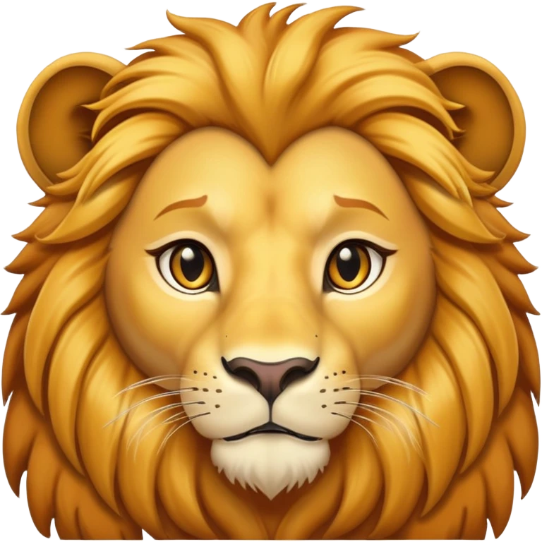 Simba lion with golden mane emoji