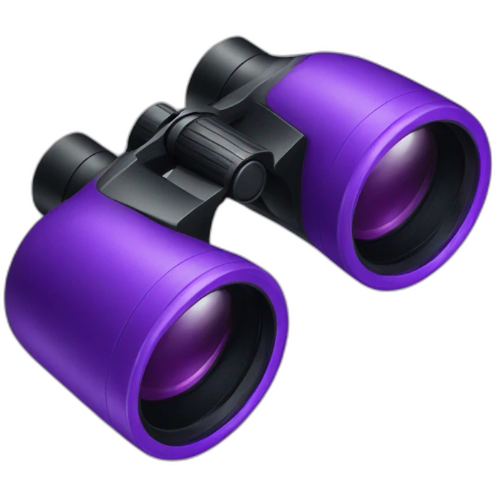 purple binoculars emoji