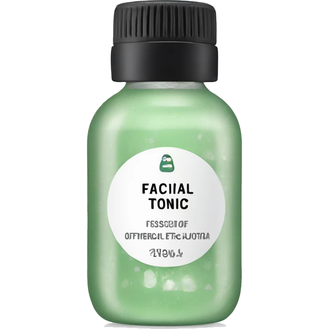 facial tonic with label emoji