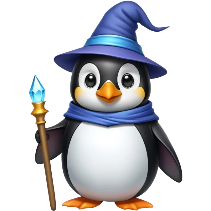 penguin wizard emoji